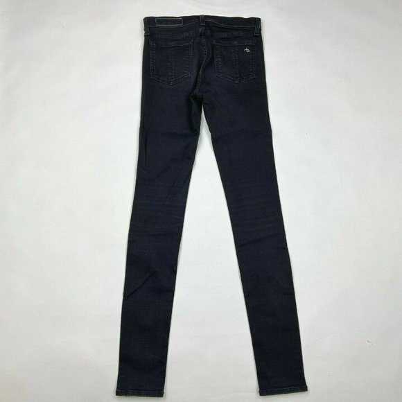Rag Bone High Rise Skinny Denim Leggings Stretch Flat Front Jeans Women 26‎ EUC - Picture 2 of 11
